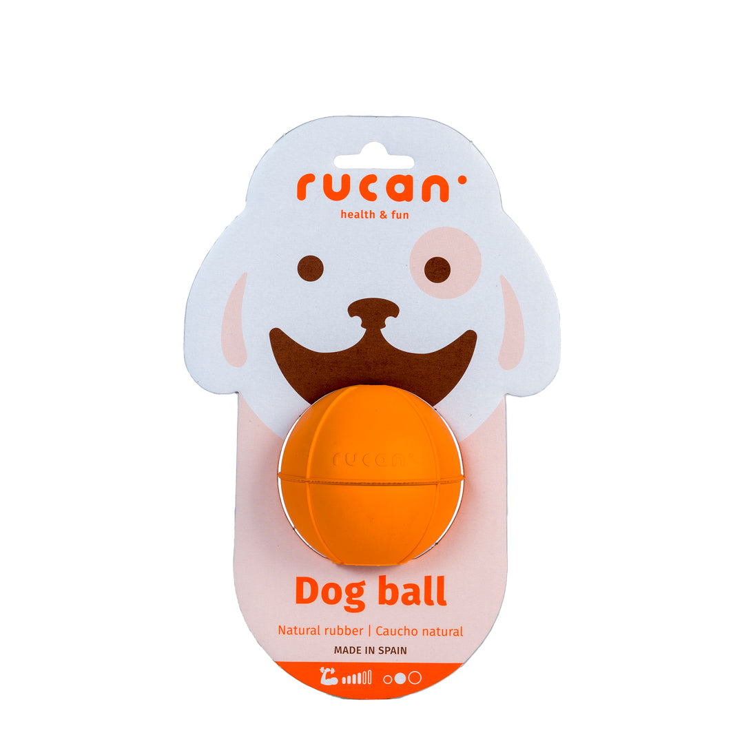 Rucan Ball naranja de caucho natural